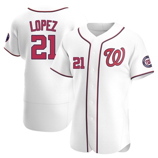 Authentic Jorge Lopez Men's Washington Nationals Home Jersey - White