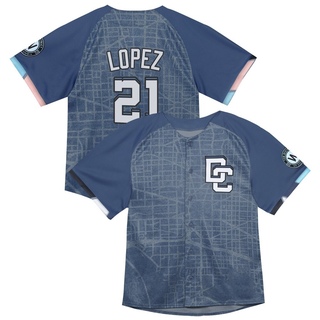 Limited Jorge Lopez Men's Washington Nationals Infant 2025 City Connect Jersey - Blue