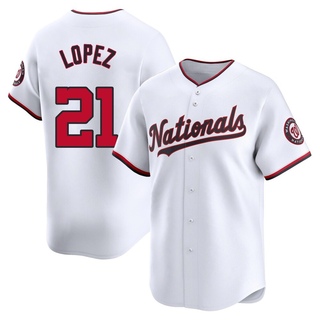 Limited Jorge Lopez Youth Washington Nationals Home Jersey - White