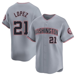 Limited Jorge Lopez Youth Washington Nationals Road Jersey - Gray